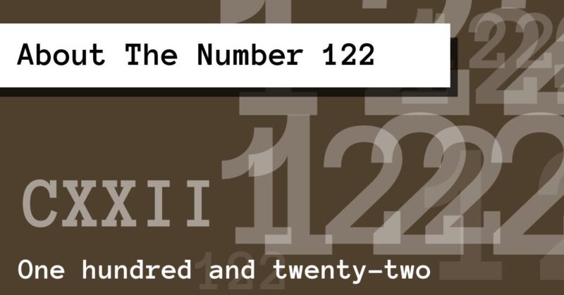 About The Number 122