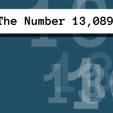 About The Number 13,089