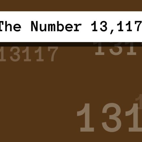 About The Number 13,117