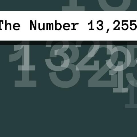 About The Number 13,255