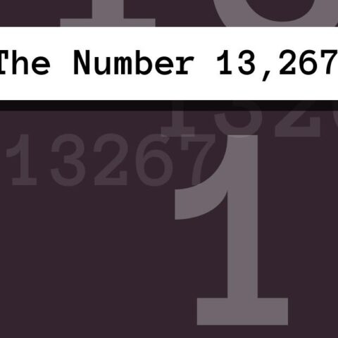 About The Number 13,267