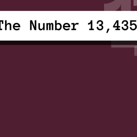 About The Number 13,435