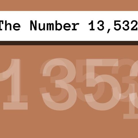 About The Number 13,532