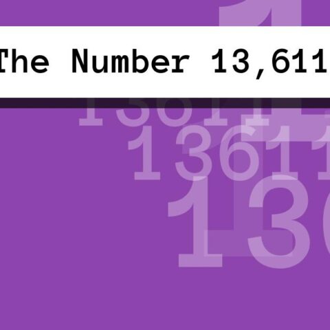 About The Number 13,611