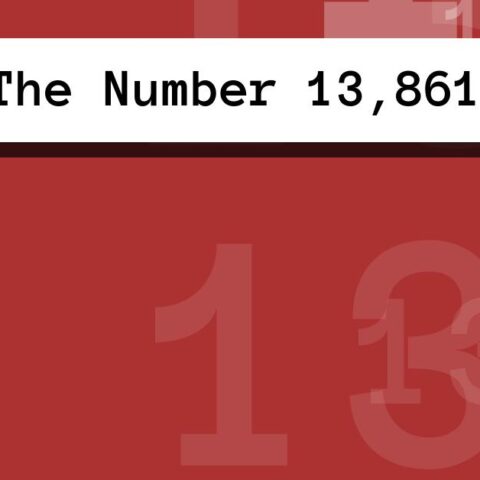 About The Number 13,861