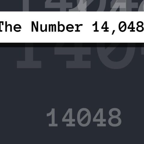 About The Number 14,048