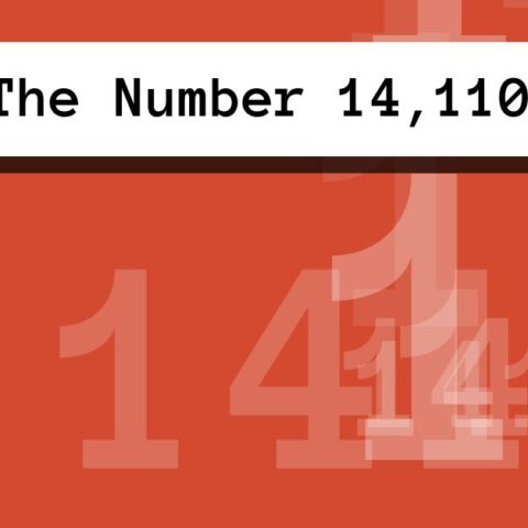 About The Number 14,110