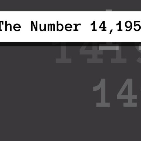 About The Number 14,195