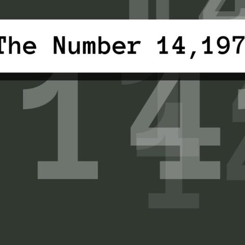 About The Number 14,197