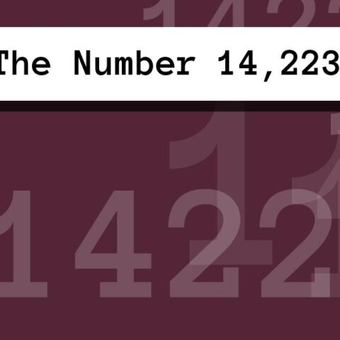 About The Number 14,223