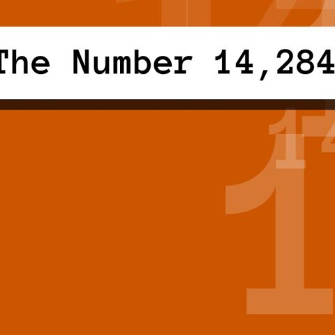 About The Number 14,284