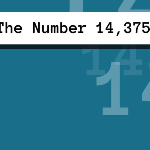 About The Number 14,375