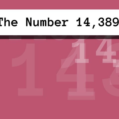 About The Number 14,389