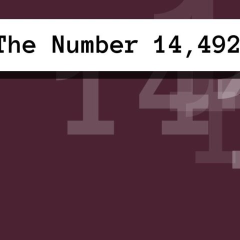About The Number 14,492
