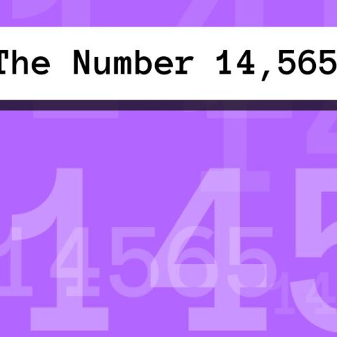 About The Number 14,565