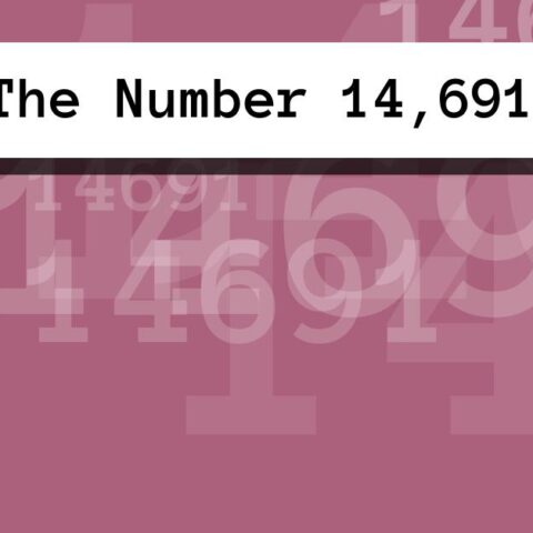 About The Number 14,691