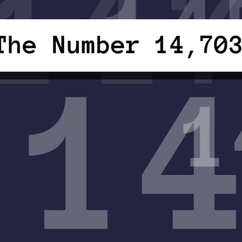 About The Number 14,703