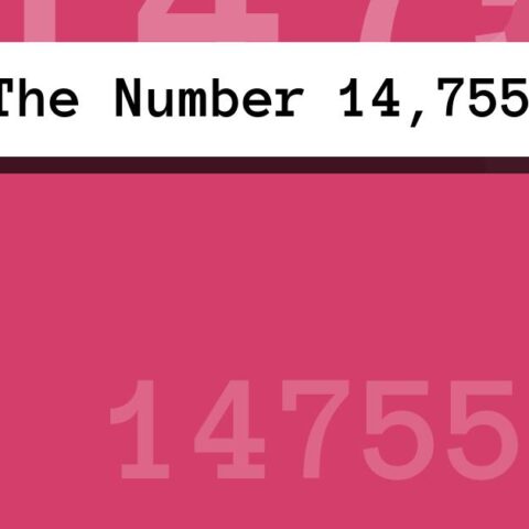 About The Number 14,755
