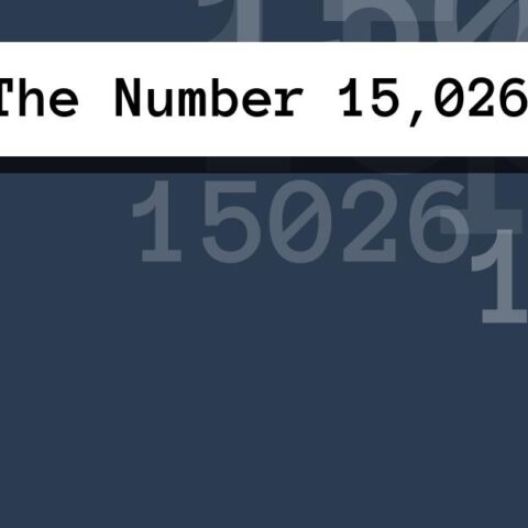 About The Number 15,026