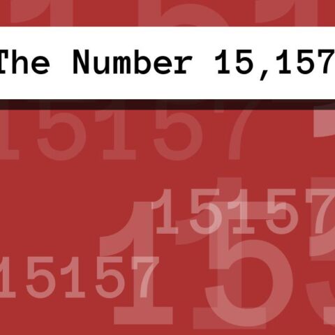 About The Number 15,157