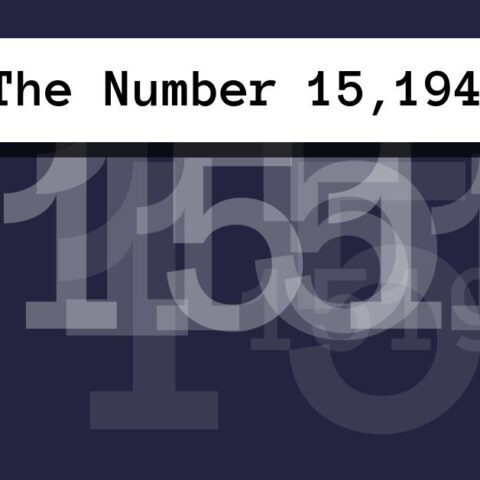 About The Number 15,194