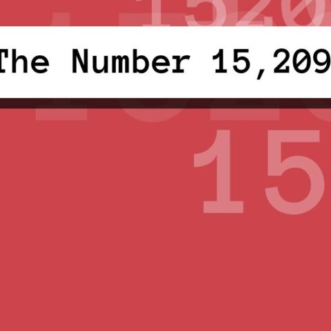 About The Number 15,209