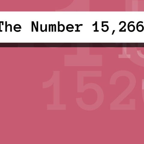 About The Number 15,266