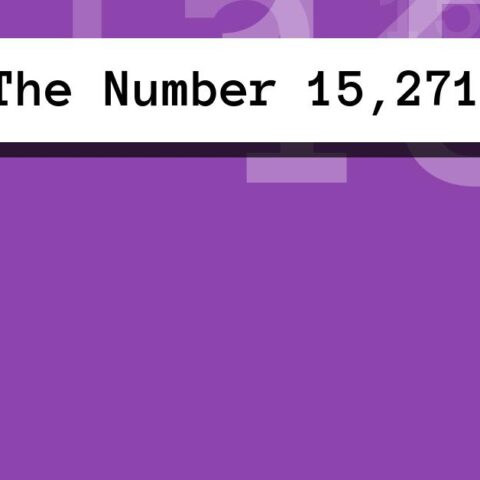 About The Number 15,271