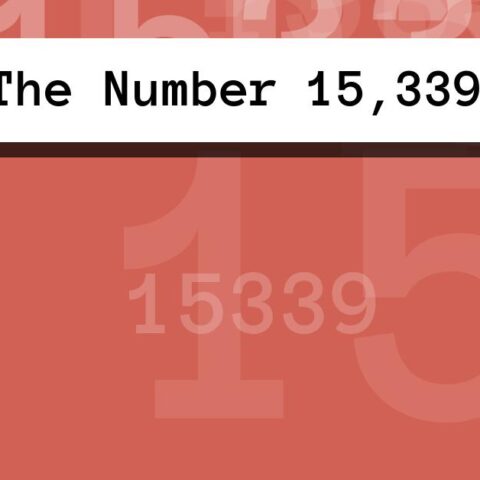 About The Number 15,339