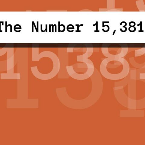 About The Number 15,381