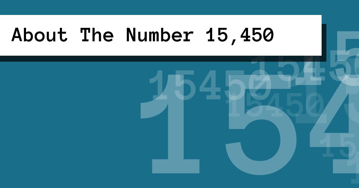 About The Number 15,450