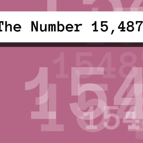 About The Number 15,487