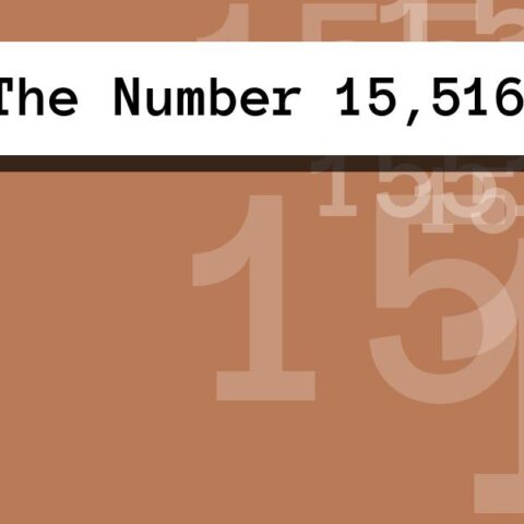 About The Number 15,516