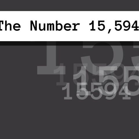 About The Number 15,594