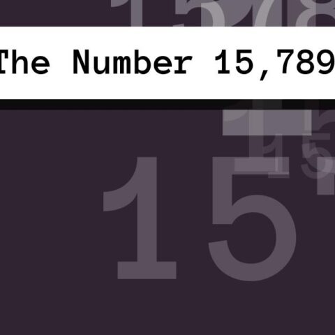 About The Number 15,789