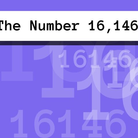About The Number 16,146