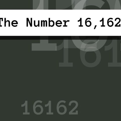 About The Number 16,162