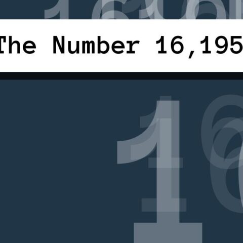 About The Number 16,195