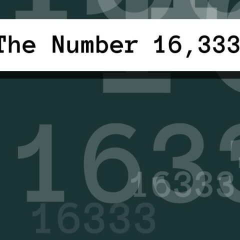 About The Number 16,333