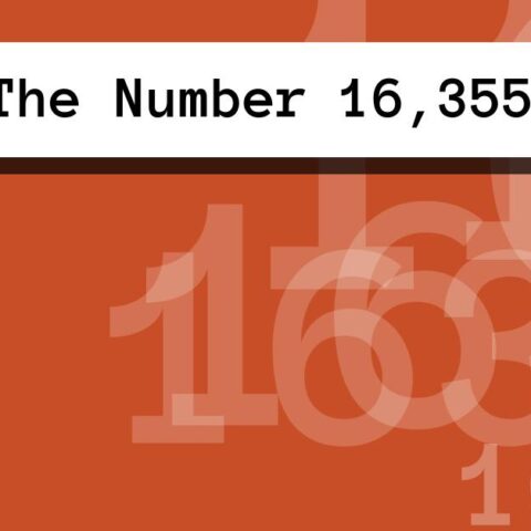 About The Number 16,355