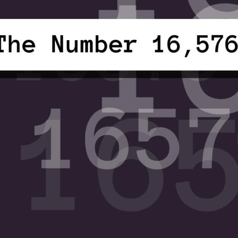 About The Number 16,576