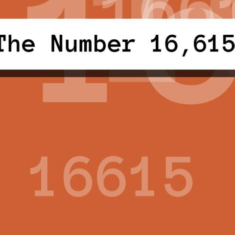 About The Number 16,615