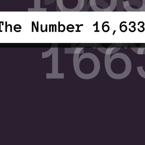 About The Number 16,633