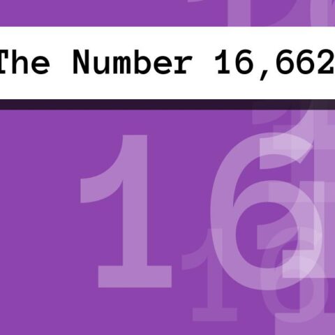 About The Number 16,662