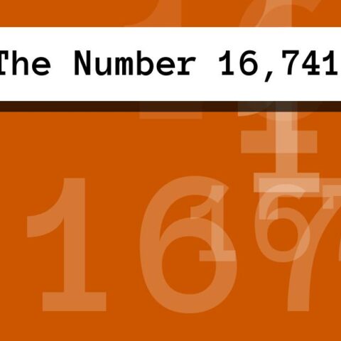 About The Number 16,741
