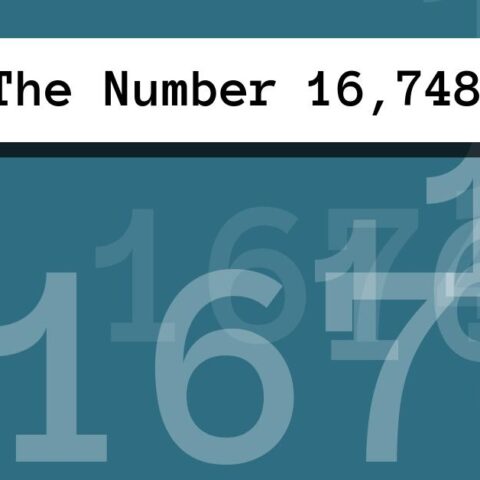 About The Number 16,748