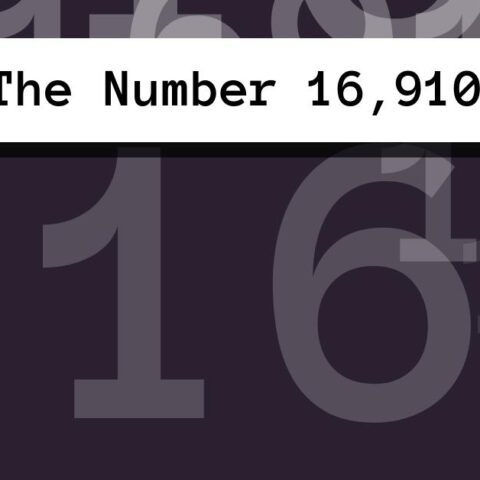 About The Number 16,910