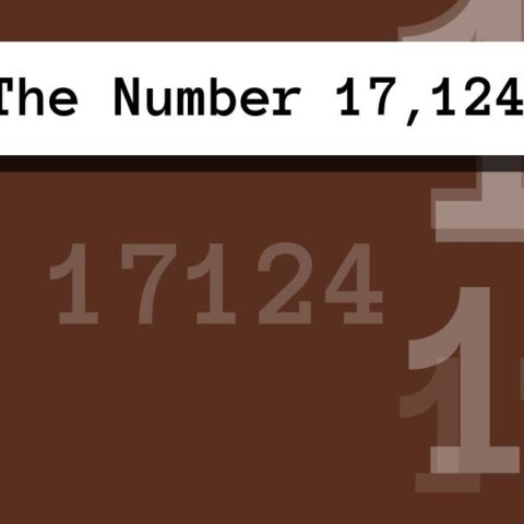 About The Number 17,124