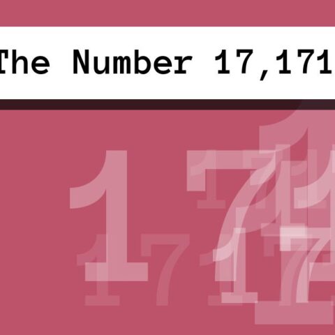 About The Number 17,171