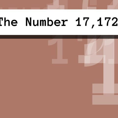 About The Number 17,172